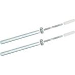 Mikasso Gizli Raf Tutacağı Set (10 CM. UZUNLUĞUNDA, 2 ADET GİZLİ RAF TUTACAĞI VİDA DÜBEL) Beyaz