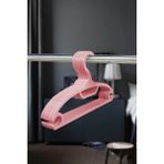 Mikasso Gondol Çocuk Elbise Askısı Bebek Elbise Askısı 12 Adet Pembe Renk 29 cm