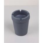 Mikasso Gri Yuvarlak Kokusuz Silikon Küllük Plastik Çok Renkli Yuvarlak