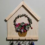 Mikasso Handmade Kapı Giriş Anahtarlık Askılığı Duvar Dekorasyonu El Yapımı Ahşap Kahverengi - Çok Renkli