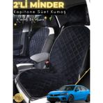 Mikasso Honda Civic Fe1 Uyumlu 2'li Süet Oto Koltuk Minderi | Terletmez | Universal | Oto Aksesuar | A2 Süet - Çok Renkli