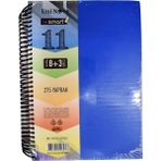 Mikasso I’m Smart 275 Yaprakspiralli Plastik A4 Ayraçlı Defter 8+3 Yumuşak Spiralli Büyük Boy Beyaz Okul Def - Çok Renkli