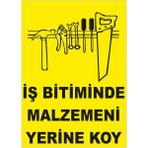 Mikasso Iş Bitiminde Malzemeni Yerine Koy Levhası