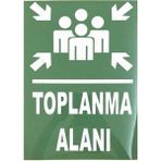 Mikasso Iş Güvenlik Uyarı Levhası Pvc 25X35 Toplanma Alanı