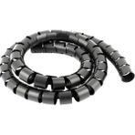 Mikasso Kablo Askıları Kablo Kanalı Spiral Kablo Toplayıcı Çapı 20MM Siyah 1.5m Siyah