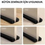 Mikasso Kapı Altı Isı Yalıtım Süngeri Çift Yönlü Rüzgar Ses Böcek Önleyici 2 Adet Sünger