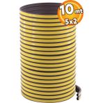 Mikasso Kapı-Pencere Isı Yalıtım Fitili - Yapışkanlı Izolasyon Contası 10(5x2) Metre-Kahverengi Bej