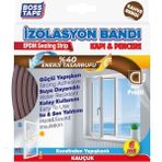 Mikasso Kapı Pencere Yalıtım Bandı Fitili Soğuk Rüzgar Kesici Kendinden Yapışkanlı Kahverengi 2x3 Metre