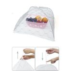 Mikasso Kare Beyaz Gıda Koruma Şemsiyesi Büyük Boy Yiyecek Yemek Sinek Koruyucu 30CMX30CM RE040R Plastik Çok
