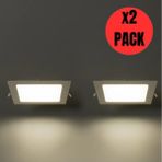 Mikasso KDL410 Slim Kare LED Spot Gömme 3W 255 Lümen -4000K - Doğal Beyaz