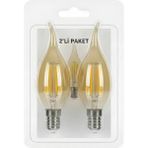 Mikasso KES600 – LED Flamanlı Buji Ampul 4W (2700K | E14 | 2’li Paket) - Çok Renkli