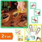 Mikasso Kestane Kesici + 4 Fonksiyonlu Şişe Kavanoz Kapağı Açma Aparatı - 2li Set DEF789 Plastik Çok Renkli