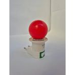 Mikasso Kırmızı Gece Lambası ve Anahtarlı Priz 1 Watt