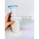 Mikasso Koku Önleyici Kapaklı Plastik Körüklü Banyo Mutfak Lavabo Evye Sifonu Parlak