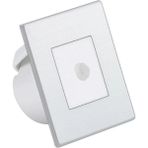 Mikasso Koridor Basamak Merdiven Sensörlü Kare Spot Lamba Aydınlatma Metalik Gri Kasa 8cm x 8cm (Beyaz Işık) - Çok Renkli