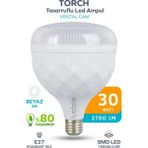 Mikasso Kristal Torch 30W Yüksek Güçlü Smd LED Ampul - Beyaz Işık - E27 Duy - Enerji Tasarruflu