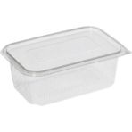 Mikasso Kullan At Tek Kullanımlık Plastik Kapaklı Kase 1000 gr 10 Adet Sızdırmaz Plastik Kap 1 kg