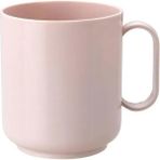 Mikasso Kulplu Kamp Bardak 3'lü Plastik Pembe
