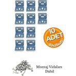 Mikasso L Demir Gönye Köşebent 30X25X25MM Mobilya Dolap Raf Masa Köşe Bağlantı Birleştirme Sabitleme Aparatı