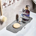Mikasso Lavabo Musluk Matı Batarya Kenarı Süngerlik Sabunluk Katı Sabunluk Lavabo Düzenleyici L-00875 Plasti