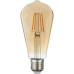 Mikasso LED ST64 Ampul 6W 2500K E27 ( Gün Işığı ) Pembe