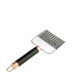 Mikasso Lüx Metal Siyah Bronz Şekilli Doğrayıcı Çelik