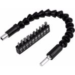 Mikasso Matkap Ucu - Bükülebilir Oynar Vidalama Bits Uzatma Aparatı 30CM - Komple Set Polyester