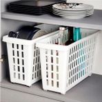 Mikasso Maxi Dolap Içi Düzenleyici Tekerlekli 17,5X46,5X26,5 cm (13 Litre Hacim) RTO1358 Plastik Beyaz Tr