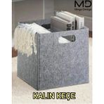 Mikasso Mega Design Kalın Keçe Organizer Dolap Içi Düzenleyici 30 x 30 x 30 cm Keçe Gri 30 x 30 Tr