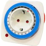 Mikasso Mekanik Zaman Saati 3680W 220V 16A 8cm x 4cm CT9180 Ekru