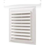 Mikasso Menfez Plastik Banyo Wc Havalandırma Menfezi Yüzeysel Hareketli Panjur 40X40 cm Ayarlı Plastik