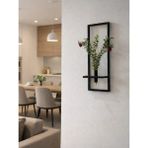 Mikasso Metal Çiçeklik Modern Dekoratif Duvar Süsü 22X55CM Dikdörtgen Duvar Saksılığı,metal Dekorasyon Saksı - Çok Renkli