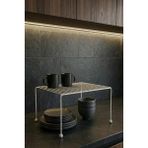 Mikasso Metal Dolap Içi Düzenleyici Raf Beyaz Mutfak Tezgah Üstü Tabaklık Organizer Metal 32 x 23 Beyaz Tr