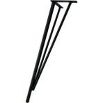 Mikasso Metal Firkete Ahşap ve Kütük Sehpa Ayağı 46 cm - Masa Ayakları - 46 cm Beyaz