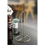 Mikasso Metal Kağıt Havluluk Çelik Gold Kaplama Dik Havlu Peçetelik Standart ve Büyük Boy Rulo Sarı Metal