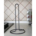 Mikasso Metal Kagıt Havluluk Dolu Çelik Dik Havlu Peçetelik Standart ve Büyük Boy Rulo Siyah Metal
