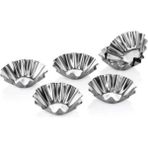 Mikasso Metal Mini Kek Muffin Kalıbı 6 Lı Teflon Turkuaz