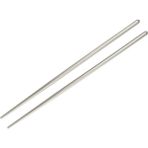 Mikasso Metal Paslanmaz Çelik Chopstick Çin Çubuğu Paslanmaz Çelik Gri