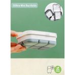 Mikasso Mini Buz Kalıbı Silikon Buzluk 6 Bölmeli Kare Desenli Buz Küpü Gri Bpa Free Silikon
