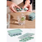 Mikasso Mini Silikon Küp Buz Kalıbı Buzluk (7,5 x 13 x 3,4 Cm) Plastik