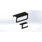 Mikasso Modern Metal Raflı Otel Apart Banyo Havlu Askılığı ve Tuvalet Kağıdı Askılığı Banyo Organizer Beyaz
