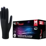 Mikasso Muayene Eldiveni Medium Pudrasız Njoy Nitril Siyah (100 Lü Paket) Siyah