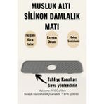 Mikasso Musluk Altı Silikon Mat Düzenleyici – Bpa’sız, Kaymaz Desen, Mutfak Banyo Lavabo Tezgah Üstü Matı Si