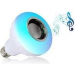 Mikasso Müzik Çalar Sistem - Bluetooth Hoparlör ve LED Lamba Uzaktan LED Beyaz