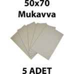 Mikasso Naturel Sert Mukavva Kartonu 50X70 cm 5 Adet Renksiz Mukavva - Çok Renkli
