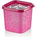 Mikasso No-Frost Saklama Kabı 380 ml - 6 Lı Plastik Pembe