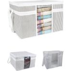 Mikasso Onikiden Pencereli Hurç, Yastık Havlu Kazak Çamaşır Saklama Çantası Organizer 40X45X30CM 1 Adet Kuma