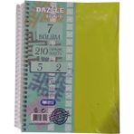Mikasso Orta Boy 5+2 Ayraçlı Defter 7 Konulu 210 Yaprak 1 Adet 5 Kareli 2 Çizgili Spralli Plastik Kapak Sepe - Çok Renkli