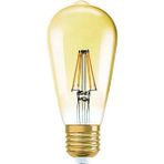 Mikasso Osaka 6W E27 Rustik Oval 2500K Sarı Işık LED Ampul