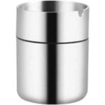 Mikasso Oto/masaüstü Küllük 10 cm Paslanmaz Metal Bej Oval